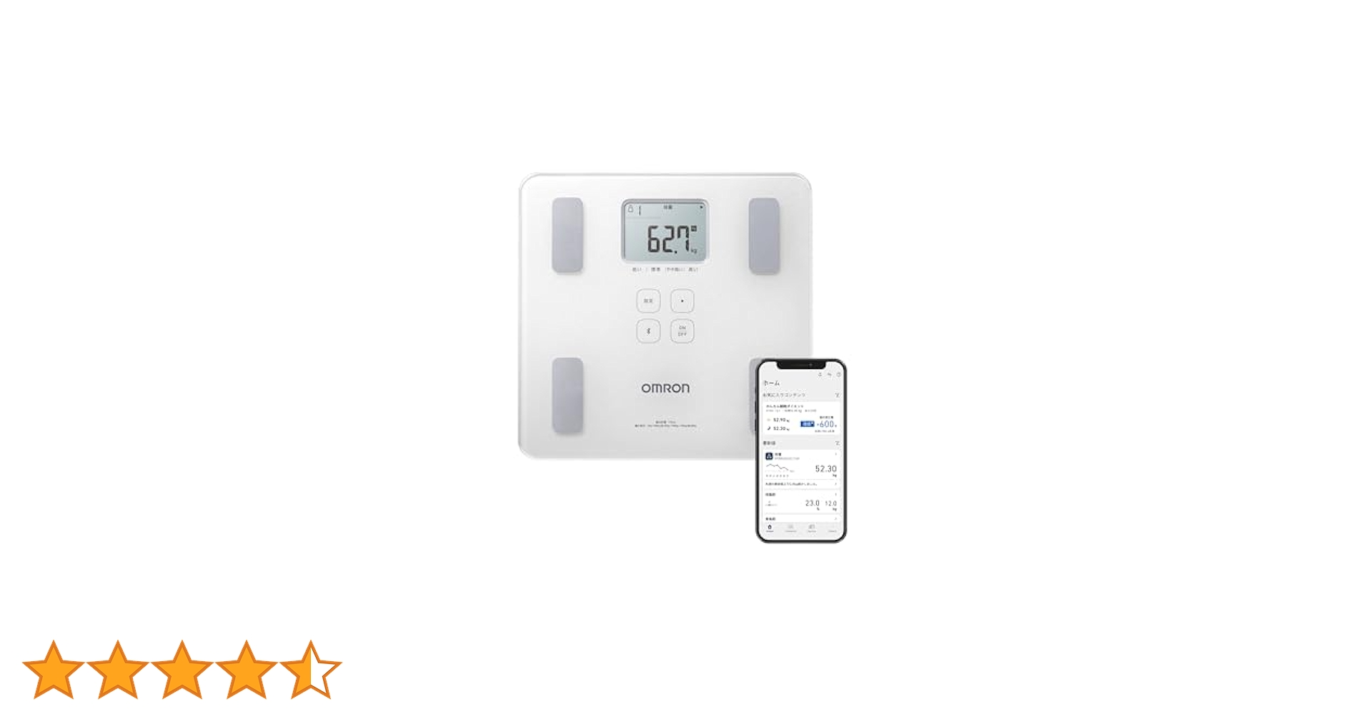 オムロン（OMRON) 体重計HBF-230T-SW スマホ連動 Amazon.co.jp: オムロン 体重 体組成計 HBF-230T-SW スマホ連動